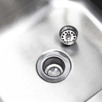 Edelstahl Waschbecken mit Innenbecken, 3 - seitigem Spritzschutz für Gastronomie Küche Werkstatt, Komplettset mit Armatur und Anschlüsse - B&B Shop - 2000 Stockerau