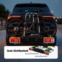 Fahrrad Heckträger für 2 Fahrräder, Heckklappenträger bis 60 kg, Fahrradträger Anhängerkupplung klappbar, Fahrrad Träger mit Diebstahlschutz - B&B Shop - 2000 Stockerau