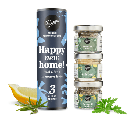 Happy New Home by Gepps, Premium Feinkost, Geschenkbox, Mitbringsel zum Einzug - B&B Shop - 2000 Stockerau