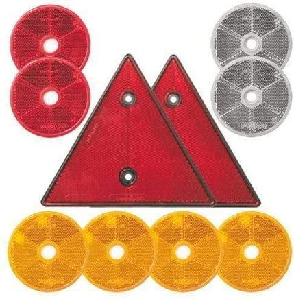 10tlg Komplettset, Reflektoren, Rückstrahler, Katzenaugen B&B Shop - 2000 Stockerau