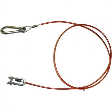 Abreißseil mit Gabel und Bolzen, L 1050 mm, rot, Fangseil B&B Shop - 2000 Stockerau
