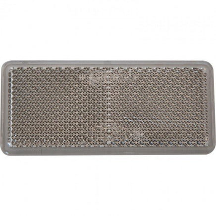 Rückstrahler 90 x 40 mm, weiß, zum Kleben-B&B Shop - 2000 Stockerau