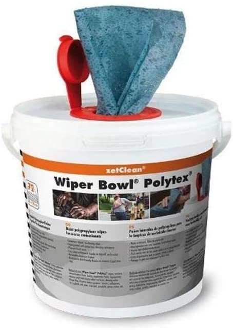 Wiper Bowl Polytex Reinigungstücher BOX, blau, 25 x 25 cm ( 72 Stück), Werkstatt, Motorradreinigungstücher| B&B Shop