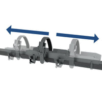 1 Paar Fahrradträgerbefestigung für Anhängerbordwand, Einzeln oder mit Fahrradschienen, ohne Bohren, z.b Pongratz, Schnellsystem - B&B Shop - 2000 Stockerau