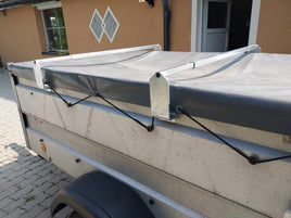 1 Paar Fahrradträgerbefestigung für Anhängerbordwand, Einzeln oder mit Fahrradschienen, ohne Bohren, z.b Pongratz, Schnellsystem - B&B Shop - 2000 Stockerau