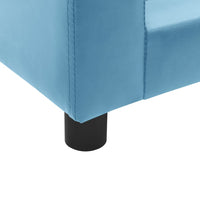 Hundesofa Schaumstoffkissen Türkis 60X43X30Cm Plüsch Kunstleder