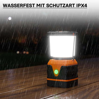 Batteriebetriebene LED - Campinglampe mit 4 Leuchtmodi – Dimmbares Outdoor - Campinglicht als Campinglaterne & Zeltlampe, 1000Lumen - B&B Shop - 2000 Stockerau