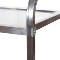 Edelstahl massiv, Werkstattwagen, Werkbank, Leichtlaufräder mit Bremsen, 2 Etagen bis 150kg - B&B Shop - 2000 Stockerau