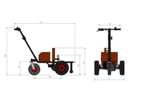 Elektrische Rangierhilfe Multi Mover, für Anhänger, Wohnwagen, Boote, Pferdeanhänger, Nutzlast 2500kg, elektrische Höhenverstellung - B&B Shop - 2000 Stockerau