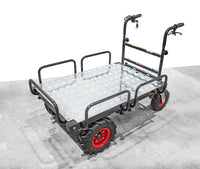 Elektrische Schubkarre - Ladefläche verlängerbar - mit Rückwärtsgang, 350W starker Elektromotor, 250kg Tragkraft, Scheibtruhe - B&B Shop - 2000 Stockerau