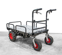 Elektrische Schubkarre - Ladefläche verlängerbar - mit Rückwärtsgang, 350W starker Elektromotor, 250kg Tragkraft, Scheibtruhe - B&B Shop - 2000 Stockerau