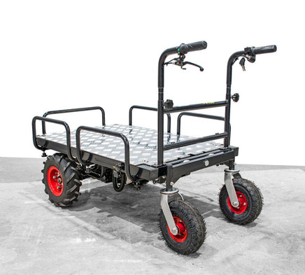 Elektrische Schubkarre - Ladefläche verlängerbar - mit Rückwärtsgang, 350W starker Elektromotor, 250kg Tragkraft, Scheibtruhe - B&B Shop - 2000 Stockerau