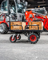 Elektrische Schubkarre - Ladefläche verlängerbar - mit Rückwärtsgang, 350W starker Elektromotor, 250kg Tragkraft, Scheibtruhe - B&B Shop - 2000 Stockerau