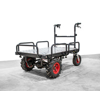 Elektrische Schubkarre - Ladefläche verlängerbar - mit Rückwärtsgang, 350W starker Elektromotor, 250kg Tragkraft, Scheibtruhe - B&B Shop - 2000 Stockerau