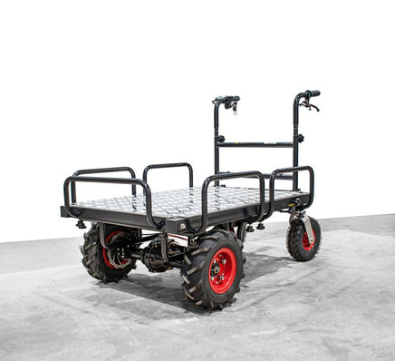 Elektrische Schubkarre - Ladefläche verlängerbar - mit Rückwärtsgang, 350W starker Elektromotor, 250kg Tragkraft, Scheibtruhe - B&B Shop - 2000 Stockerau