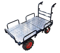 Elektrische Schubkarre - Ladefläche verlängerbar - mit Rückwärtsgang, 350W starker Elektromotor, 250kg Tragkraft, Scheibtruhe - B&B Shop - 2000 Stockerau