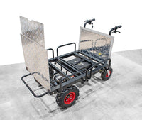 Elektrische Schubkarre - Ladefläche verlängerbar - mit Rückwärtsgang, 350W starker Elektromotor, 250kg Tragkraft, Scheibtruhe - B&B Shop - 2000 Stockerau