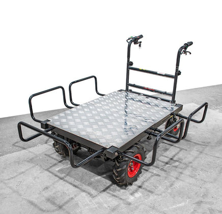 Elektrische Schubkarre - Ladefläche verlängerbar - mit Rückwärtsgang, 350W starker Elektromotor, 250kg Tragkraft, Scheibtruhe - B&B Shop - 2000 Stockerau