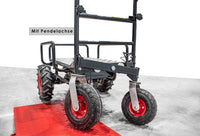 Elektrische Schubkarre mit Rückwärtsgang, 2 - in - 1 - Lösung, 160L Mulde, 350W starker Elektromotor, 250kg Tragkraft, kippbar - B&B Shop - 2000 Stockerau