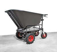 Elektrische Schubkarre mit Rückwärtsgang, 2 - in - 1 - Lösung, 160L Mulde, 350W starker Elektromotor, 250kg Tragkraft, kippbar - B&B Shop - 2000 Stockerau