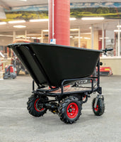 Elektrische Schubkarre mit Rückwärtsgang, 2 - in - 1 - Lösung, 160L Mulde, 350W starker Elektromotor, 250kg Tragkraft, kippbar - B&B Shop - 2000 Stockerau