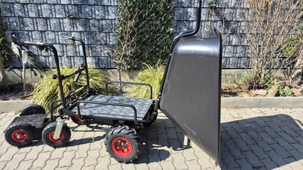 Elektrische Schubkarre mit Rückwärtsgang, 2 - in - 1 - Lösung, 160L Mulde, 350W starker Elektromotor, 250kg Tragkraft, kippbar, Scheibtruhe - B&B Shop - 2000 Stockerau