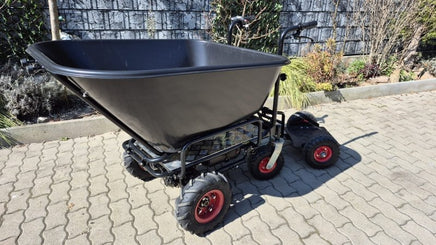 Elektrische Schubkarre mit Rückwärtsgang, 2 - in - 1 - Lösung, 160L Mulde, 350W starker Elektromotor, 250kg Tragkraft, kippbar, Scheibtruhe - B&B Shop - 2000 Stockerau