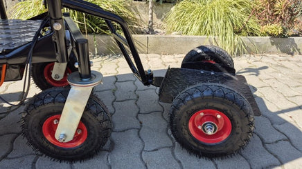 Elektrische Schubkarre mit Rückwärtsgang, 2 - in - 1 - Lösung, 160L Mulde, 350W starker Elektromotor, 250kg Tragkraft, kippbar, Scheibtruhe - B&B Shop - 2000 Stockerau