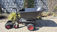 Elektrische Schubkarre mit Rückwärtsgang, 2 - in - 1 - Lösung, 160L Mulde, 350W starker Elektromotor, 250kg Tragkraft, kippbar, Scheibtruhe - B&B Shop - 2000 Stockerau