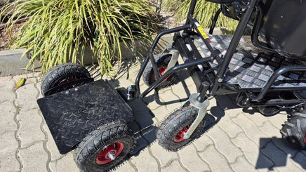 Elektrische Schubkarre mit Rückwärtsgang, 2 - in - 1 - Lösung, 160L Mulde, 350W starker Elektromotor, 250kg Tragkraft, kippbar, Scheibtruhe - B&B Shop - 2000 Stockerau