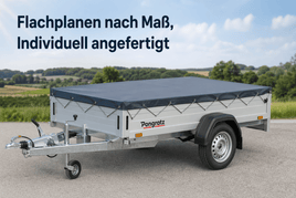 Flachplanen nach Maß, Pongratz, Anhängerplanen mit Ösen und Gummizug, Individuell - B&B Shop - 2000 Stockerau