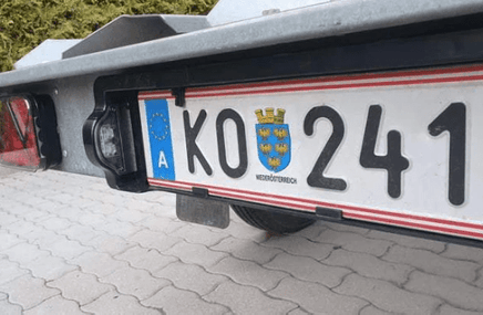 FRISTOM FT LED, Kennzeichenhalter mit LED Beleuchtung, mit 1,5m Anschlusskabel, 12V - 36V - B&B Shop - 2000 Stockerau