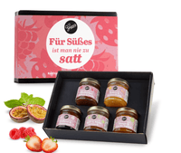 Für Süßes ist man nie zu satt by Gepps, Premium Feinkost, Geschenkbox, Feinkostgeschenk mit feinen Fruchtaufstrichen - B&B Shop - 2000 Stockerau