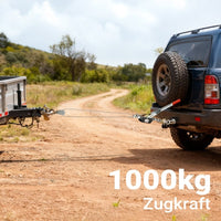 Handseilzug mit 1,8m Drahtseil, Flaschenzug, 2 Haken, Sicherheitslasthaken, 1000kg - 4000kg - B&B Shop - 2000 Stockerau