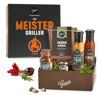 Präsentkorb Grillmeister by Gepps, Premium Feinkost, Geschenkbox, Kulinarisches Mitbringsel zum BBQ - B&B Shop - 2000 Stockerau
