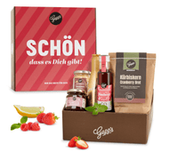 Präsentkorb Schön dass es dich gibt by Gepps, Premium Feinkost, Geschenkbox, Präsentkorb zum Verwöhnen - B&B Shop - 2000 Stockerau