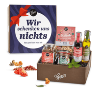 Präsentkorb Wir schenken uns nichts by Gepps, Premium Feinkost, Geschenkbox, Ein Fest der Delikatessen - B&B Shop - 2000 Stockerau