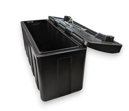 Staubox, Werkzeugkasten, Zurrgurtbox, Staukasten, 600 - 3, schwarz, 645 x B 240 x H 300 - B&B Shop - 2000 Stockerau
