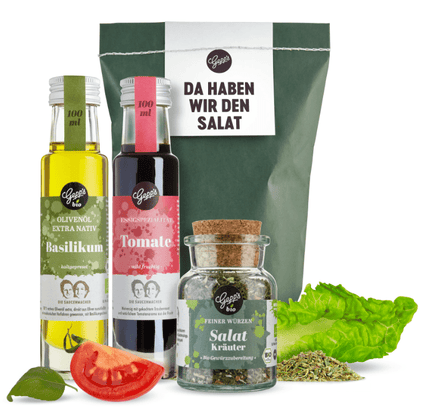 Wundertüte Da haben wir den Salat Gepps, Premium Feinkost, Geschenkbox, Köstlichkeiten für Salatfreunde - B&B Shop - 2000 Stockerau