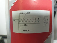 Airlineschiene, rund, L 998 mm, Alu, Aufbau