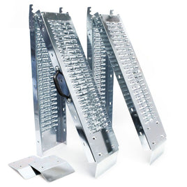 2x Auffahrrampe klappbar verzinkter Stahl 160x22.5cm 400kg-B&B Shop - 2000 Stockerau