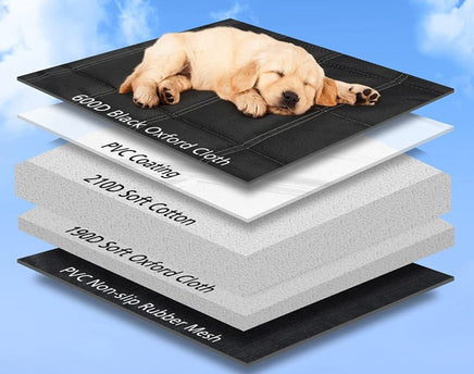4-in-1 Hundedecke Auto Rückbank, Kofferraummatte, wasserdichte Tiermatte Automatte, Kofferraummatte,-B&B Shop - 2000 Stockerau