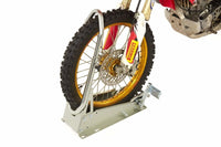 Acebikes SteadyStand Cross  Kurze Motorradstandschiene mit Vorderradanschlag, schnell Verschluss, Für Ladefläche