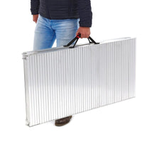 ACEBIKES Vollaluminium-Auffahrrampe für Motorräder bis 500 kg, extra breit (57 cm).,klappbar, L: 2240