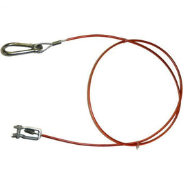 Abreißseil mit Gabel und Bolzen, L 1050 mm, rot, Fangseil B&B Shop - 2000 Stockerau