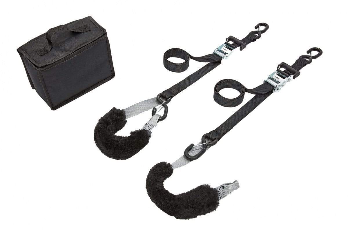 AceCamp 2er-Pack Packgurt 2,5x30 Cm – Allzweck-Klettgurt Für Fahrrad, Outdoor & Camping, Schwarz/blau