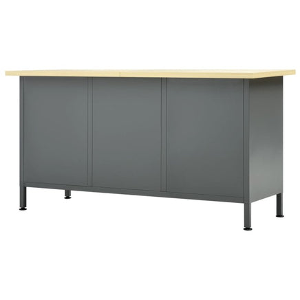 Arbeitstisch Schwarz 160 X 60 X 85 Cm Stahl-B&B Shop - 2000 Stockerau