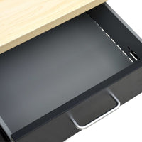 Arbeitstisch Schwarz 160 X 60 X 85 Cm Stahl-B&B Shop - 2000 Stockerau