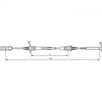Bremsseil, HL 1130 mm, Auge/M8, passend für AL-KO, BPW, Peitz, Knott, WAP B&B Shop - 2000 Stockerau