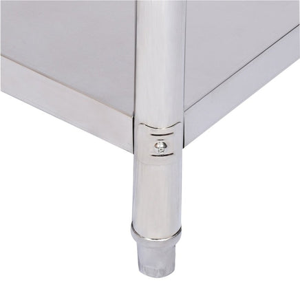 Edelstahl Tisch Arbeitstisch Edelstahltisch Aufkantung 120x60x85 cm, Werkstatt-Tisch-B&B Shop - 2000 Stockerau